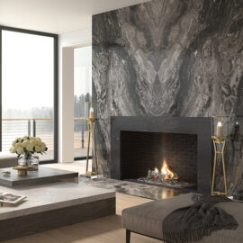 Artistic Tile Dark Arabescato Orobico Marble